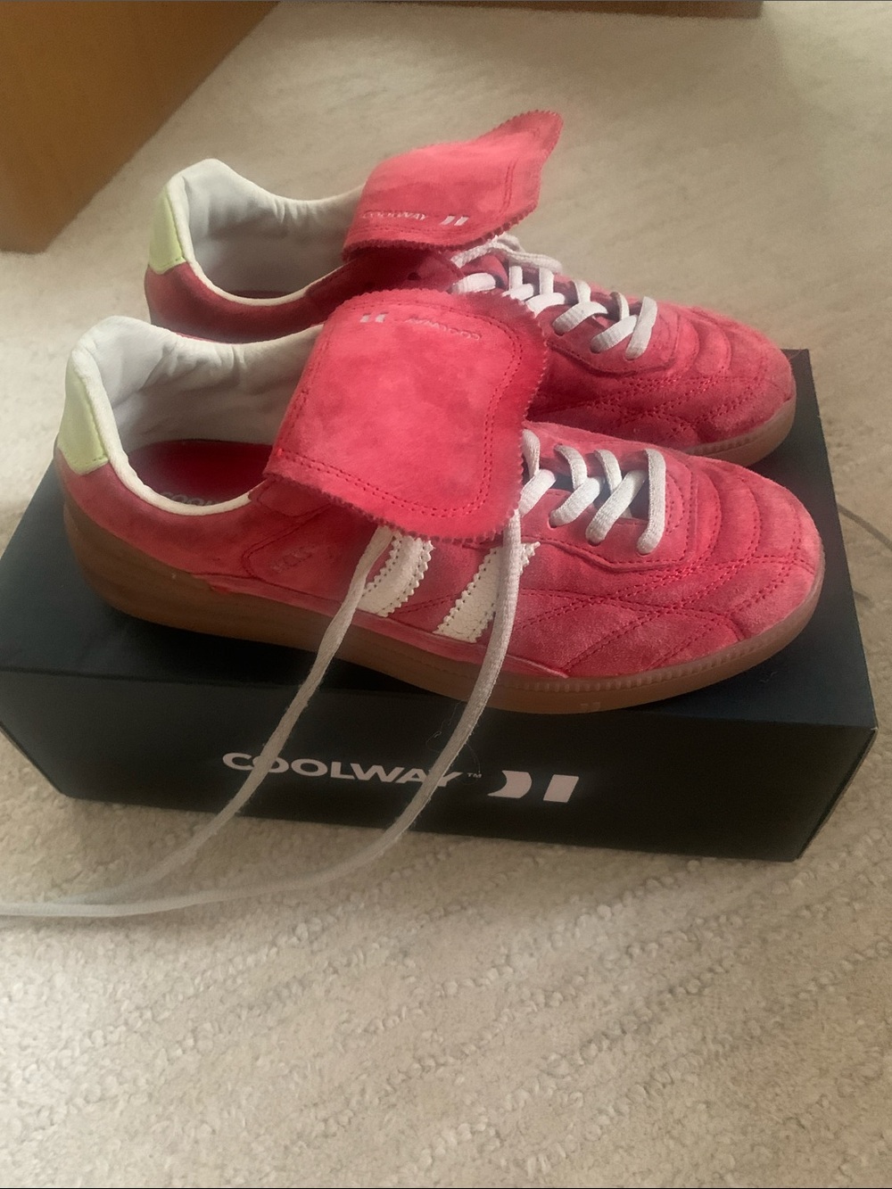 Coolway Becks red suede sneaker 39
